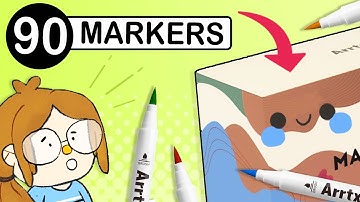 The BIGGEST Set of PAINT MARKERS?! (Arrtx Acrylic Markers)