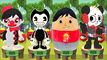Tag With Ryan Vs Bendy in Nightmare Run Vs Combo Runner Panda Ultimate   New Game In Gameplay