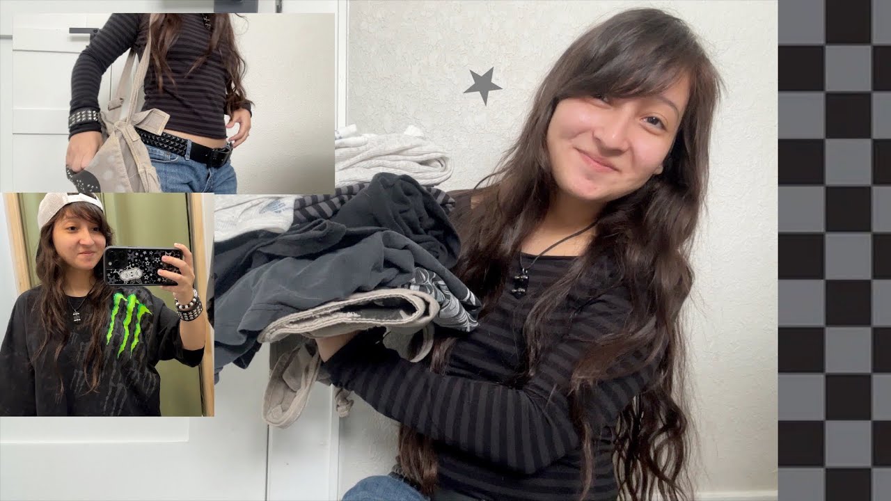 thrift with me ☆ y2k grunge emo skater 2000s 2010s scene
