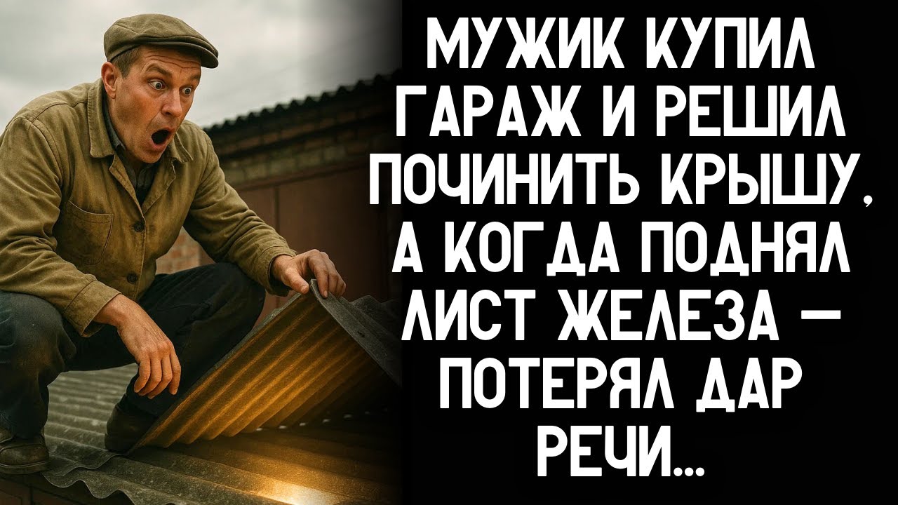 Мужик купил гараж и решил починить крышу, а когда поднял лист железа — потерял дар речи!