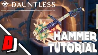 Dauntless Early Access Gameplay - HAMMER WEAPON TUTORIAL!!!