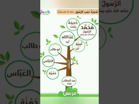 شجرة نسب الرسول محمد صلى الله عليه وسلم