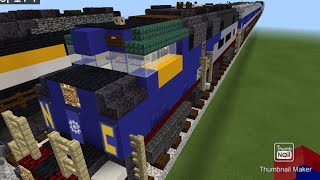 Minecraft Amtrak Piedmont F59PH locomotive tutorial