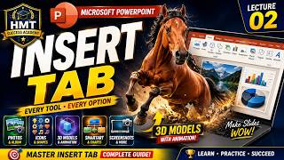 Microsoft PowerPoint Complete Course in Urdu | Lecture 2 | Insert Tab | Table Picture Icon & WordArt