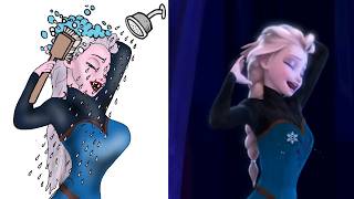 Frozen Funny Elsa Drawing Meme Elsa - Let It Go