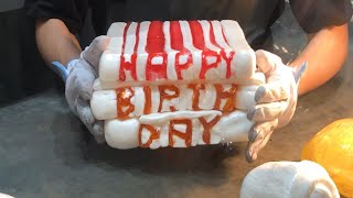 How to make "HAPPY BIRTH DAY" Character Candy PAPABUBBLE Handmade sweet