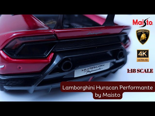 Maisto 1:18 2016 Lamborghini Huracan Performante, Metallic Red