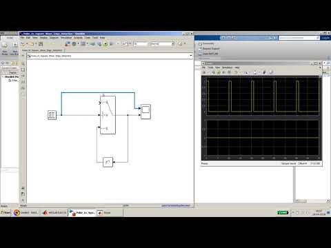 How to convert a pulse wave into square wave in Simulink and detect the edge of the pulse signal?