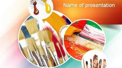 Paintbrushes PowerPoint Template