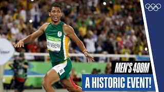 Men's 400m at the Olympics, but it keeps getting FASTER!