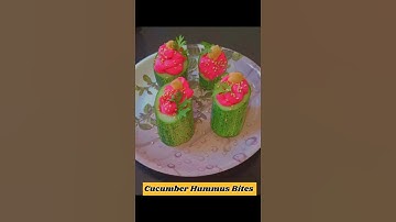 Cucumber Hummus Bites 🤤 #shorts #reels #viral