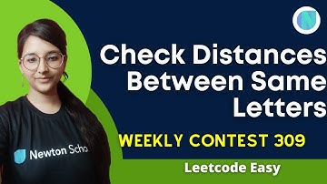 6167. Check Distances Between Same Letters || Leetcode Contest  Easy|| CPP || Most Intuitive Sol 🤩🤩