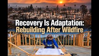 Recovery Is Adaptation: Rebuilding After Wildfire