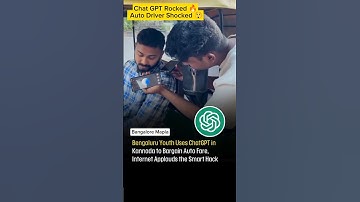 🔥Chat GPT Madness 🔥😲 Auto Driver #chatgpt #ai #bangalore #bengaluru #auto #autodriver #rapido