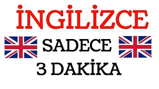 İNGİLİZCE SADECE 3 DAKİKA #ingilizce #ingilizceyiböyleöğrenin#learningenglish