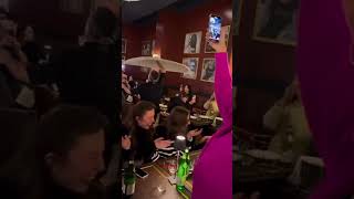 A pizza show , Crazy pizza , milan , italy