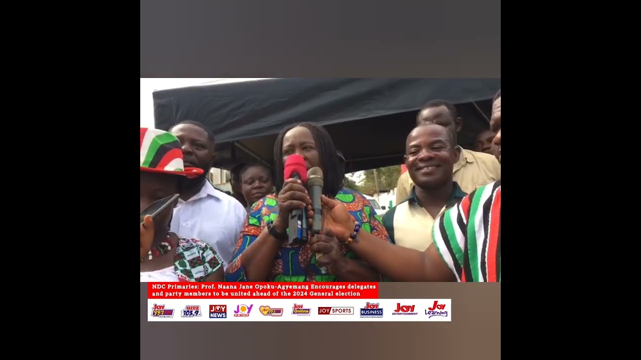 Prof. Naana Jane Opoku-Agyemang encourages delegates and party members to be united ahead of 2024