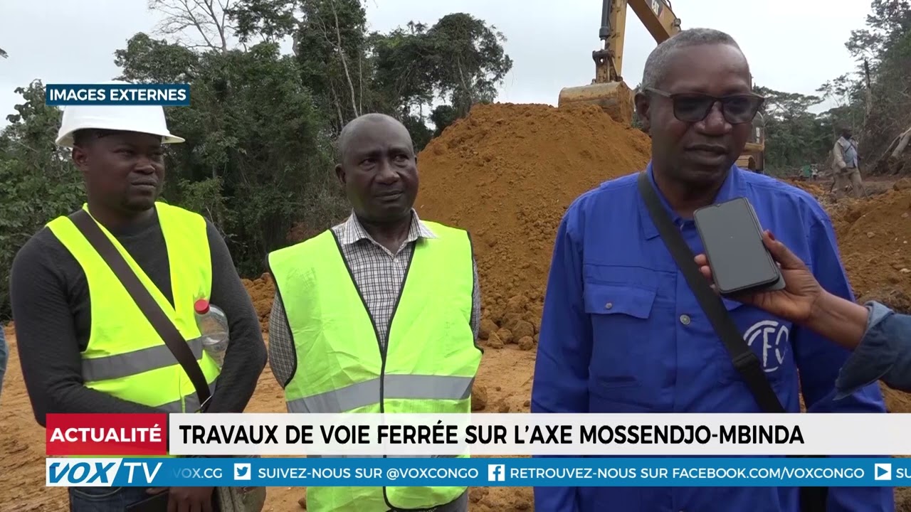 Travaux de voie ferrée sur l'axe Mossendjo - Mbinda