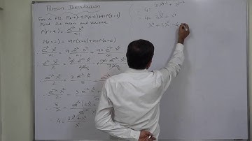 Poisson Distribution   13 Reverse calculation and equation to find mean and variance