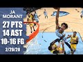 Ja Morant GOES OFF vs. Lakers and nearly puts AD on a poster | 2019-20 NBA Highlights