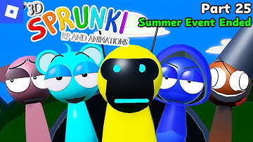 3D Sprunki RP And Animations [Part 25, Summer Event Ended] : roblox mascot gameplay walkthrough