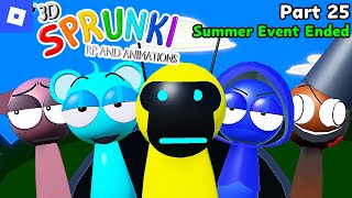 3D Sprunki Rp And Animations Part 25, Summer Event Ended Roblox Mascot Gameplay Walkthrough