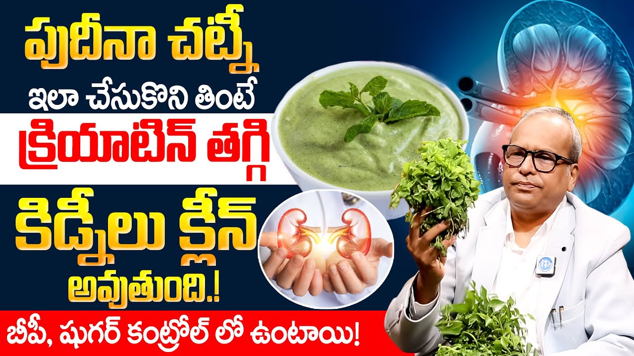 పుదీనా చట్నీ ఇలా తీసుకుంటే కిడ్నీలు క్లీన్ అవుతాయి | Healthy Kidney | Dr G Srinivas Gupta | iDream