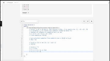 Leetcode Day 27 -  Maximal Square of Ones (C++, Stack)
