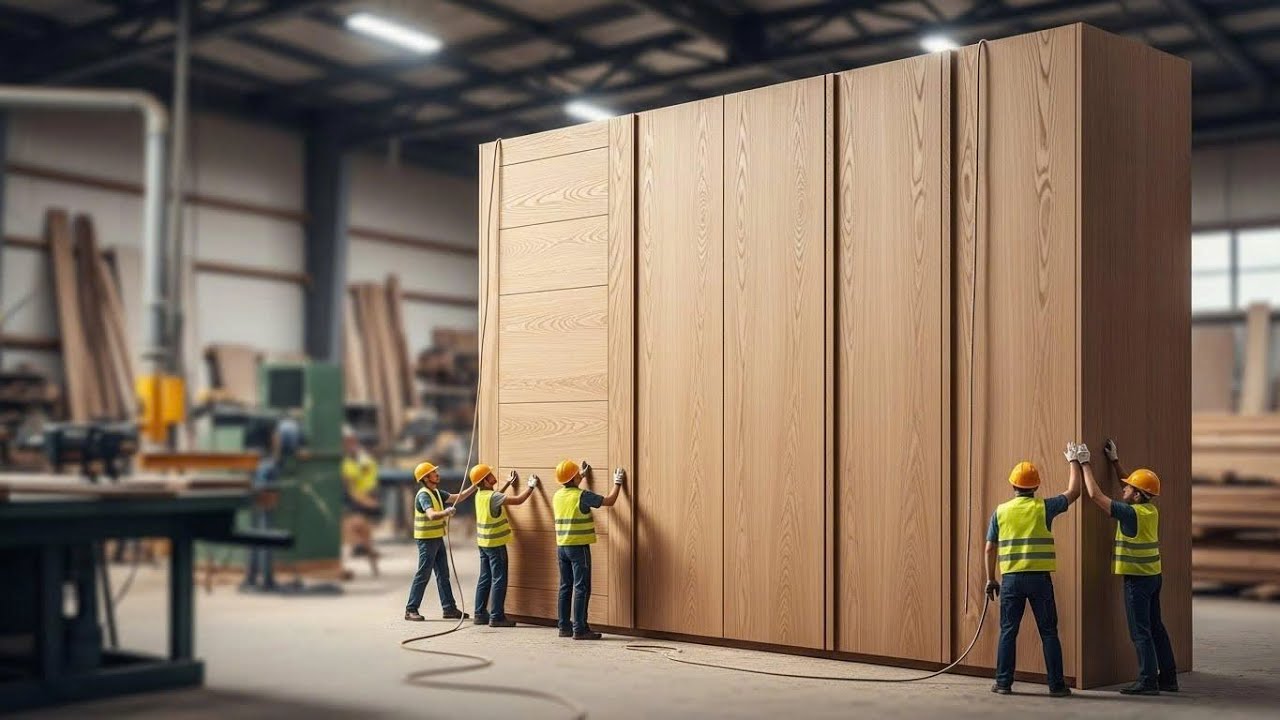 От гигантского бревна до прекрасного шкафа: путь в деревообработке.