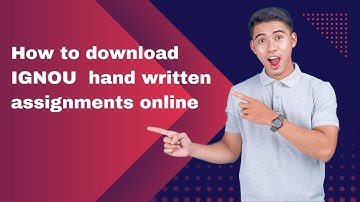 How to Download IGNOU Handwritten Assignments Online? | IGNOU galaxy