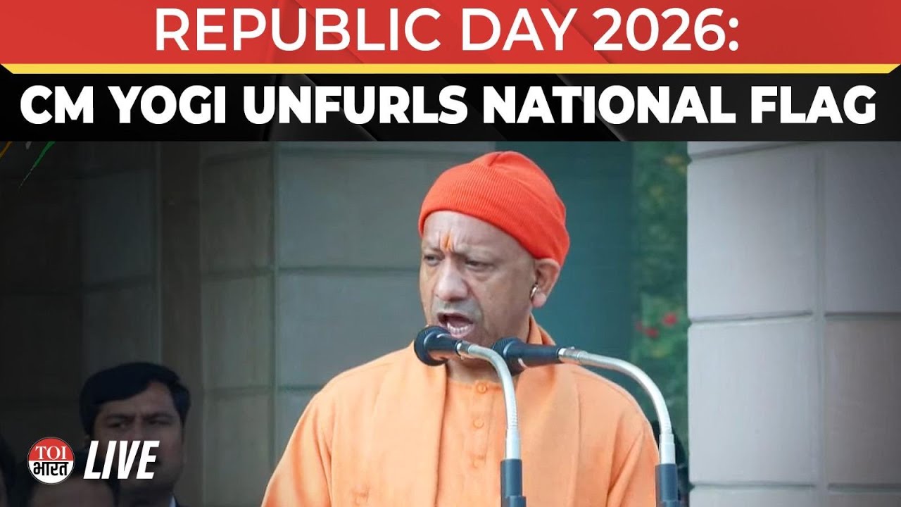 Live: CM Yogi Adityanath Unfurls National Flag At Republic Day 2026 In ...