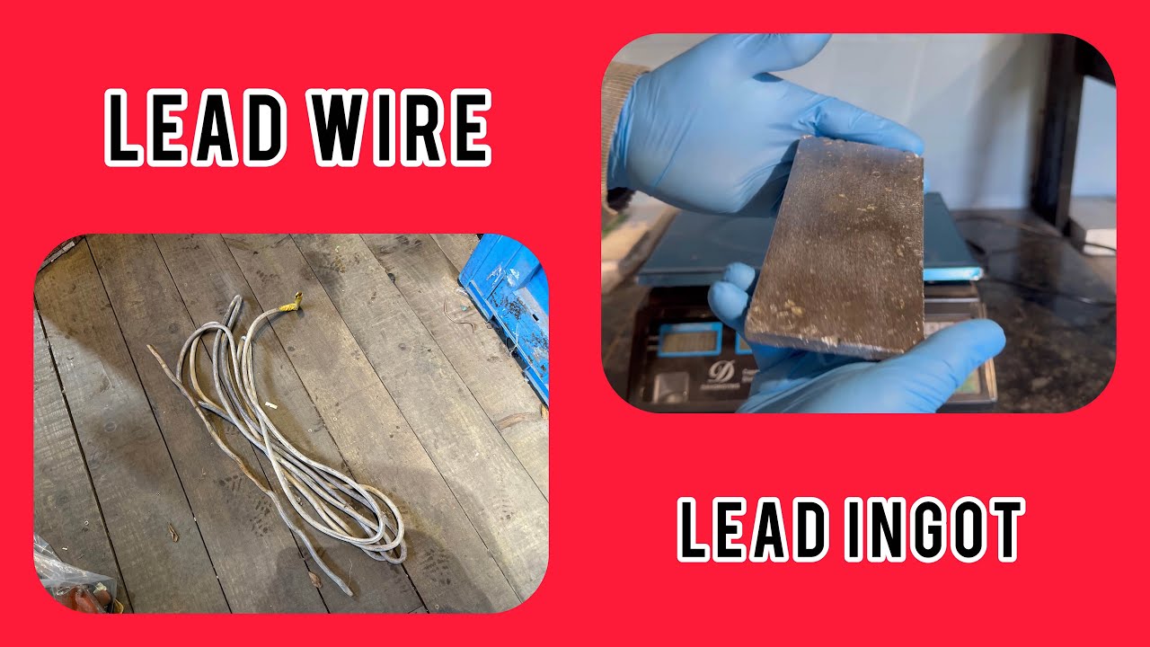Melting lead wire into ingots ( copper in lead coating ) i've never seen before ( ASMR ) YouTube