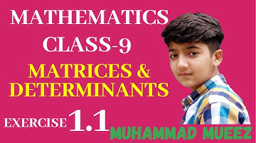 Matrices and Determinants | Mathematics | Grade 9 | Exercise 1.1