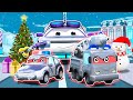 EVIL ROBOT Team Stole Christmas! SUPER RESCUE TEAM Stop Them! - Super Truck Transforms!