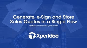 Generate, e-Sign and Store Sales Quotes in a Single Flow [Demo]