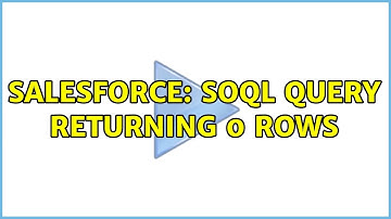 Salesforce: SOQL Query returning 0 Rows