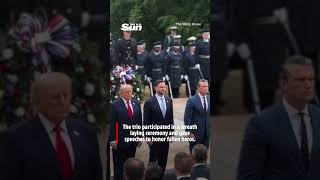 Trump, Vance and Hegseth honor the troops 🎖️ #trump #petehegseth #jdvance