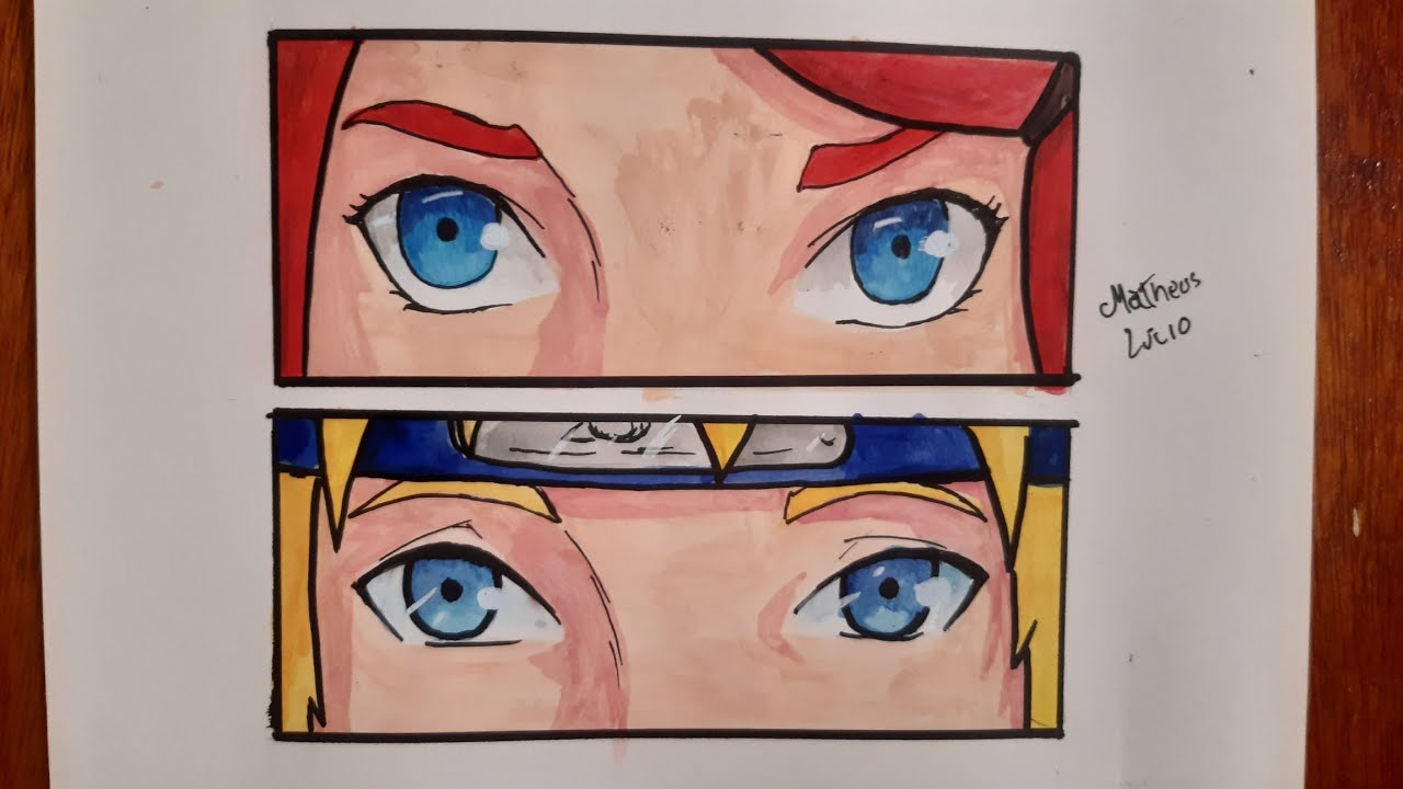 Vem Desenhar - Minato e Kushina (Naruto) Quer vê todos os