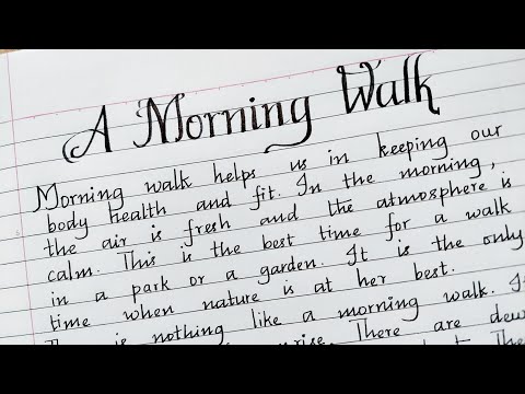 Essay on Morning Walk in English  Short Essay on Morning Walk for