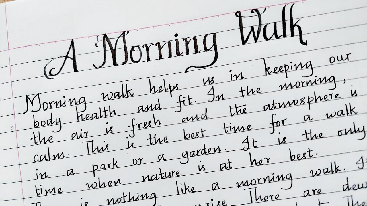 paragraph on benefits of morning walk