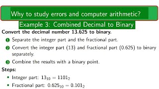 Experts' Guide to computer arithmetic in Numerical Analysis