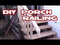 How to make deck / porch railing easy with just 2x4's DIY Home Depot materials