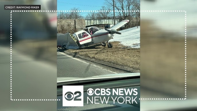 Small Plane Lands On Southern State Parkway