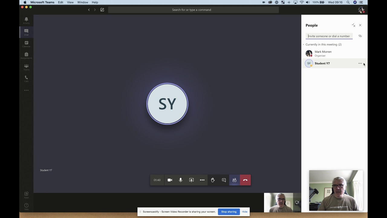 Mute and unmute participants teams YouTube