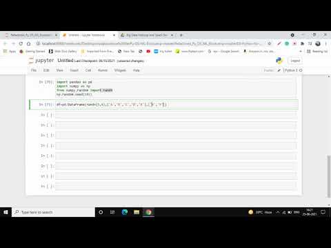 How to create a dataframe in pandas using random method