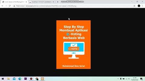 #ngobar1 Membuat Aplikasi E-Voting berbasis web. By Zein4TX