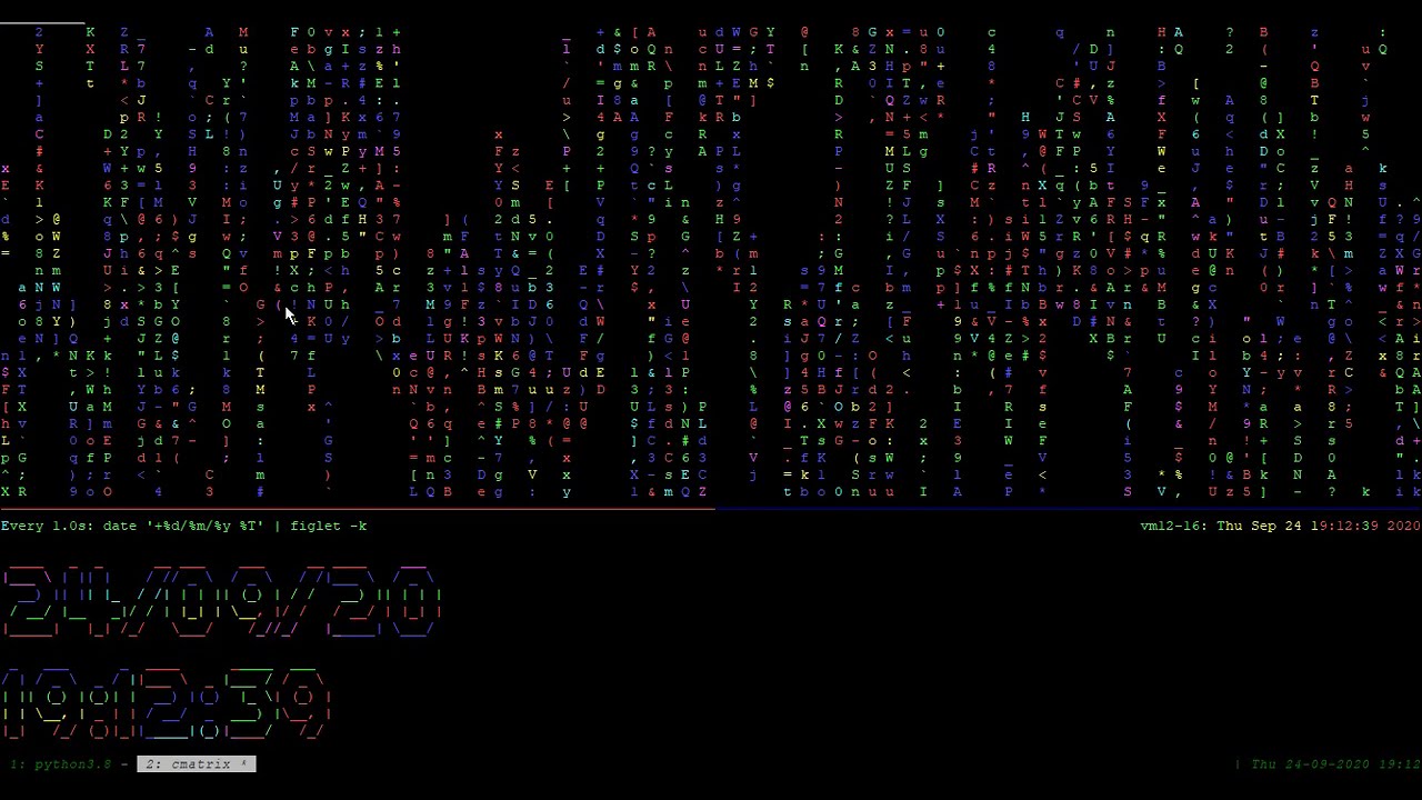 Cmatrix, yes but cmatrix | lolcat is soooooooo better on Linux - YouTube