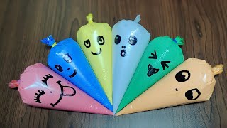 Mixing Slime With Piping Bags Most Relaxing Slime Video