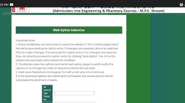ap eamcet |eapcet|web options working on mobile🔥