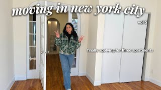 MOVING IN NYC ALONE AT 34 (vol. 5) | finally applying for 3 nyc apartments & apartment hunting contd